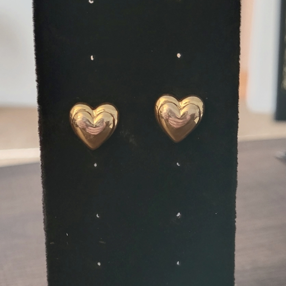 3 for $10 Heart stud earrings